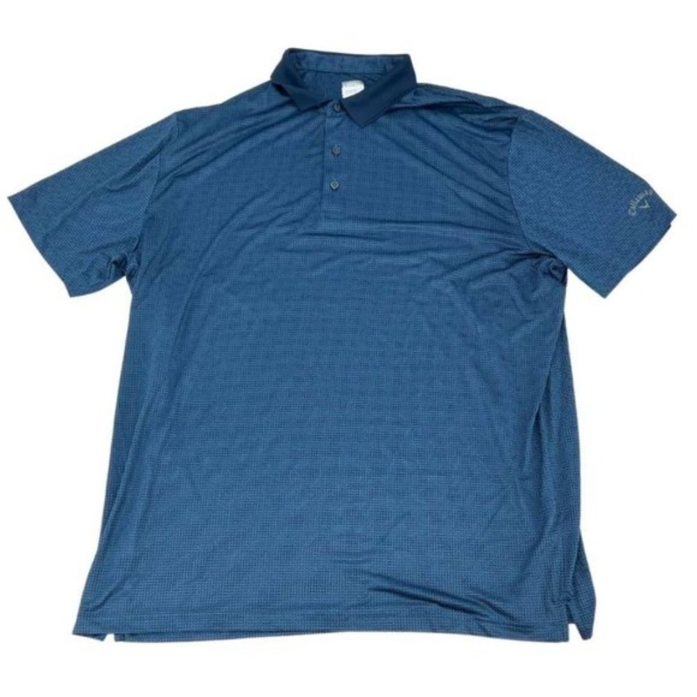 Callaway Golf Shirt Blue Patterned Size XXL